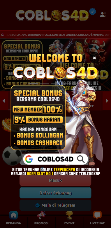 Screenshot CIVICTOTO tampilan utama slot